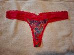 Rode string met bloemenprint, Kleding | Dames, Unknown, Verzenden, Rood, String
