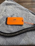 Schockemöhle Frontriem Diamond Select Zwart/Grijs FUll, Dieren en Toebehoren, Ophalen of Verzenden, Zo goed als nieuw, Dressuur