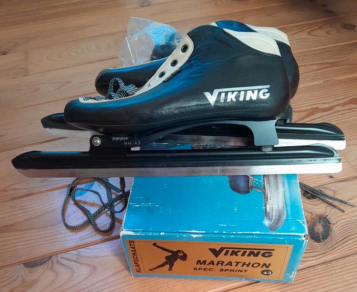 Klapschaatsen Viking marathon maat 43, Sport en Fitness, Schaatsen, Zo goed als nieuw, Noren, Viking, Klapschaats, Ophalen