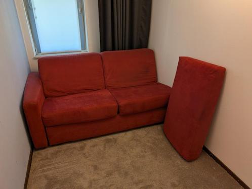Slaapbank rood, 2 pers 160cm, Huis en Inrichting, Slaapkamer | Slaapbanken, Gebruikt, 160 cm, 200 cm, Tweepersoons, Rood, Ophalen