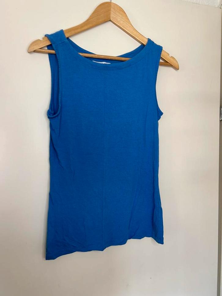 Dames hemdje merk Hema maat S, Kleding | Dames, Tops, Gedragen, Maat 36 (S), Blauw, Zonder mouw, Ophalen of Verzenden