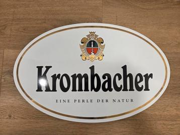 Emaille Reclamebord Krombacher Bier beschikbaar voor biedingen