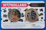 Coincard 3 Ik Hou Van Holland 2016 "Drop" 2 euro BU penning, Postzegels en Munten, Verzenden, Euro's, Setje