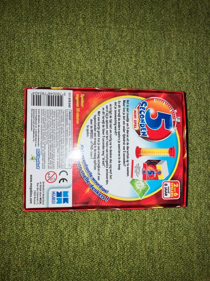 Ik Hou van Holland + 5 Seconden Mini Spel + Spookhuis spel, Hobby en Vrije tijd, Gezelschapsspellen | Bordspellen, Zo goed als nieuw