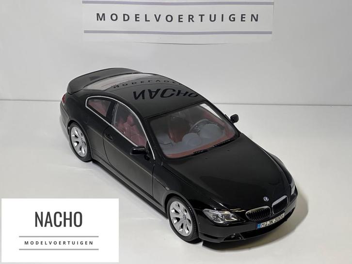 BMW 6-serie Coupe 2003 | Kyosho | schaal 1:18 | Rood/Zwart, Hobby en Vrije tijd, Modelauto's | 1:18, Zo goed als nieuw, Kyosho