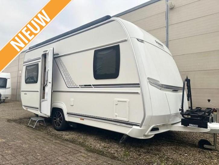 Fendt 445 SFB Bianco Activ 2025 CCB Pakket, Caravans en Kamperen, Caravans, Bedrijf, 1000 - 1250 kg, Rondzit, Fendt, Frans bed