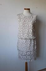 Beige jurk van Samsøe Samsøe mt S jurk met bloemen, Verzenden, Beige, Zo goed als nieuw, Knielengte