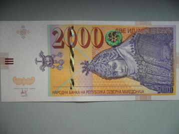 Noord-Macedonië #33 [2022] / 2000 denari UNC beschikbaar voor biedingen