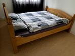 Massief Blankeiken 2 persoonsbed, Huis en Inrichting, Slaapkamer | Bedden, Ophalen, Gebruikt, Overige kleuren, Tweepersoons
