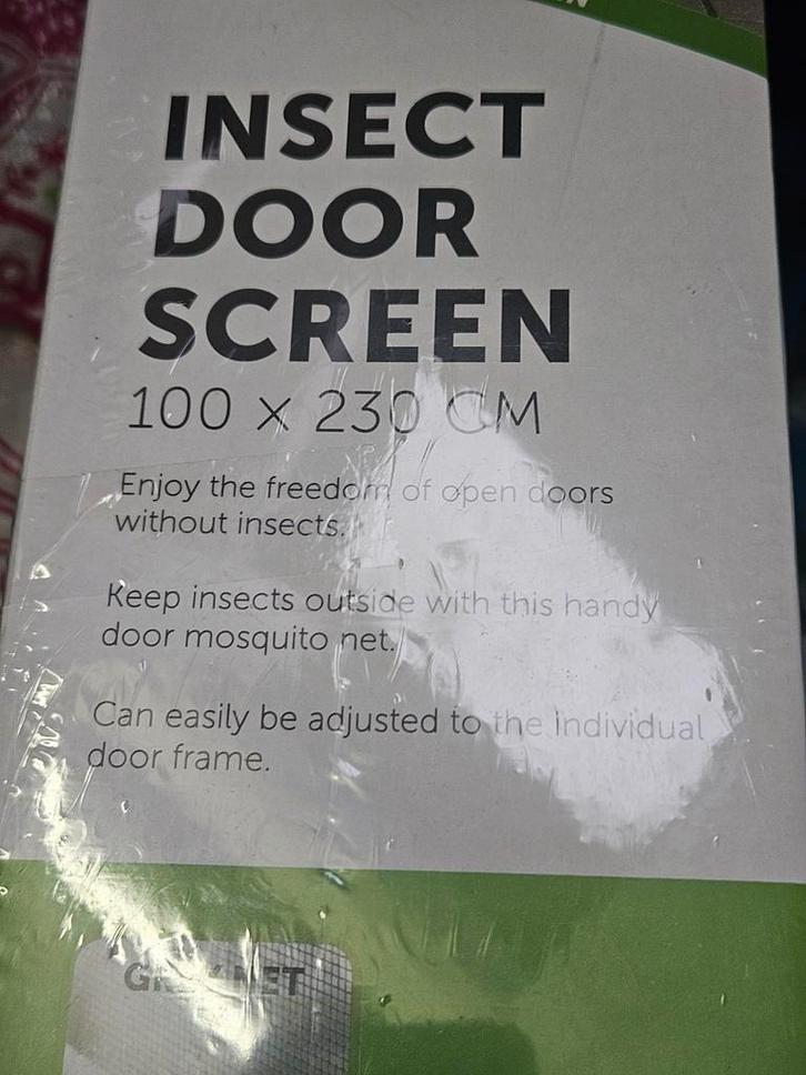 Insecten Deur Screen 100x230cm - Nieuw in Verpakking, Doe-het-zelf en Verbouw, Deuren en Horren, Nieuw, Hordeur, 215 cm of meer
