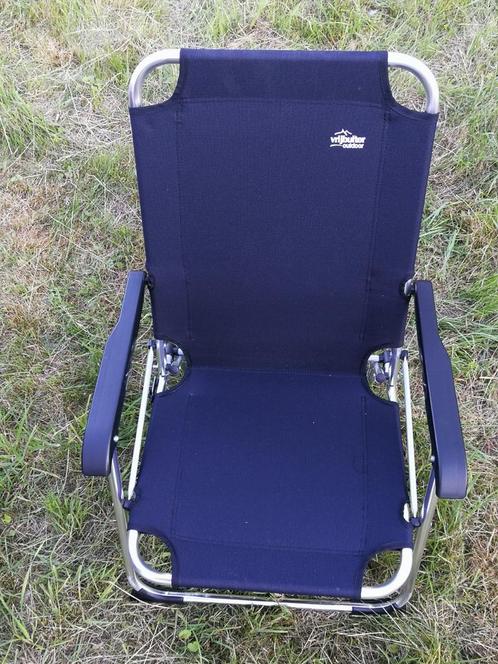 Nieuw. kleur zwart!, Vrijbuiter outdoor , 55 cm br x 80cm hg, Caravans en Kamperen, Kampeermeubelen, Nieuw, Campingstoel, Ophalen of Verzenden