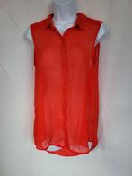 Gave doorschijnende donker oranje blouse mt 38 merk H&M, Maat 38/40 (M), ., Oranje, Ophalen of Verzenden