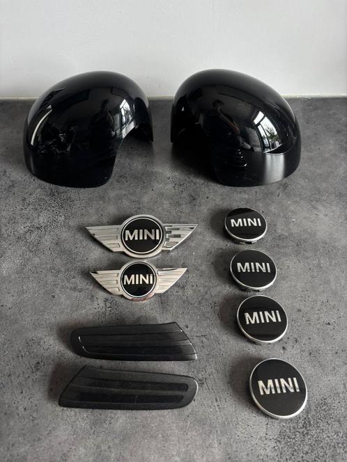 Mini one accesoires chroom en zwart, Auto-onderdelen, Klein materiaal, Mini, Nieuw, Ophalen
