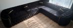 Luxe Zwarte Hoekbank met Gouden Accenten, Huis en Inrichting, Banken | Bankstellen, 100 tot 125 cm, Hoekbank, 300 cm of meer, Ophalen of Verzenden