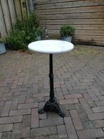 Brocante frans bistrotafeltje, Tuin en Terras, Tuintafels, Ophalen, Zo goed als nieuw, Rond, Overige materialen