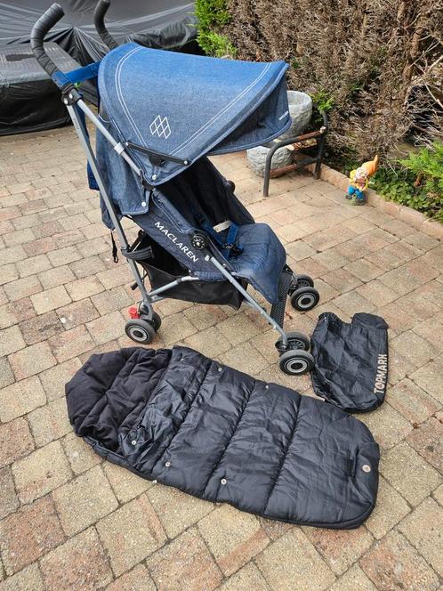 Maclaren Buggy met Voetenzak & Regenhoes- z.g.a.n!, Kinderen en Baby's, Buggy's, Zo goed als nieuw, Maclaren, Regenhoes, Verstelbare rugleuning