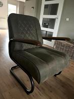 Nieuwe olijfgroene fauteuil Cooper S poot., Huis en Inrichting, Ophalen, Nieuw, 50 tot 75 cm, Leer