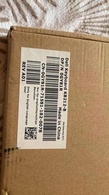 Toetsenbord dell nieuw beschikbaar voor biedingen