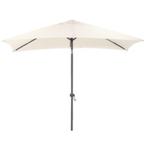 Nieuwe Balkonparasol 150x250 cm (Off White) + voet + hoes, Ophalen, Nieuw, Stokparasol