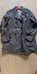 Vintage trenchcoat, denim style, Tommy Hilfiger, blauw, L, Blauw, Maat 42/44 (L), Ophalen of Verzenden, Gedragen