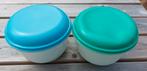 2x slabol knappervers tupperware, Huis en Inrichting, Keuken | Tupperware, Blauw, Gebruikt, Ophalen of Verzenden, Bak of Kom