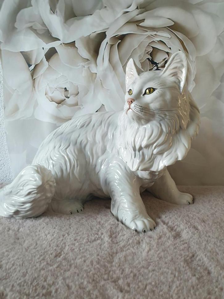 Ronzan Keramiek Kat XXL - Prachtig!, Antiek en Kunst, Antiek | Keramiek en Aardewerk, Ophalen of Verzenden
