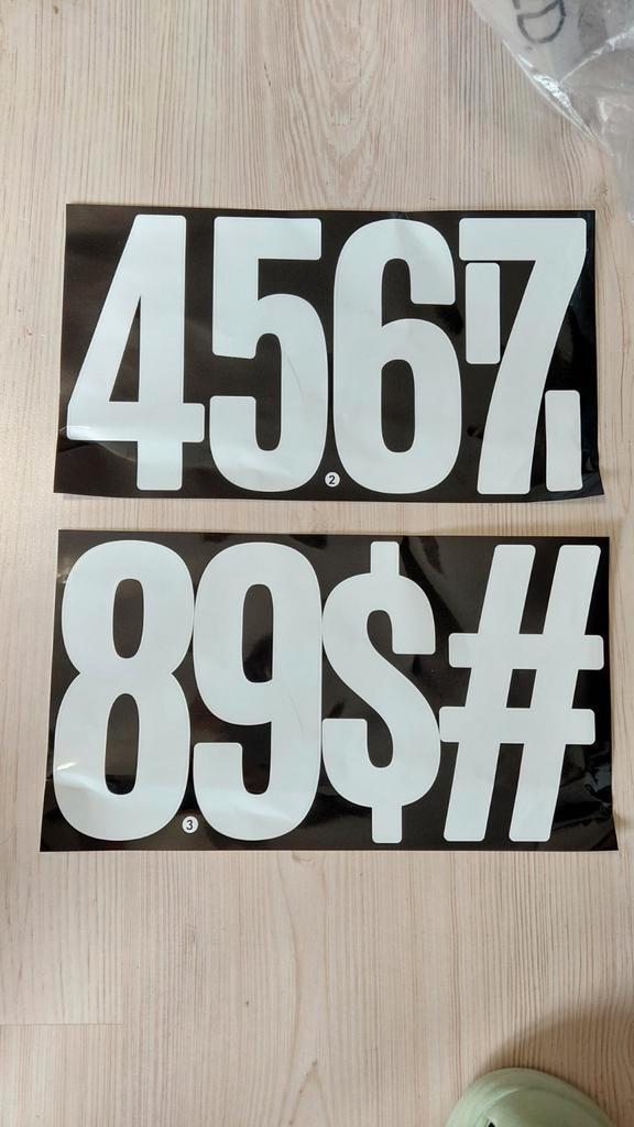 Stickers cijfers, Auto diversen, Autostickers, Ophalen of Verzenden