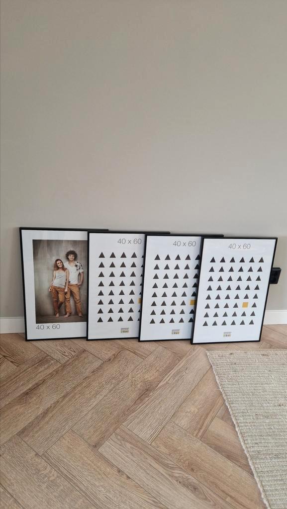 Zwarte wissellijst 40 x 60, Huis en Inrichting, Woonaccessoires | Lijsten, Zo goed als nieuw, Minder dan 50 cm, Minder dan 50 cm
