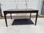 Houren eettafel donkerbruin, Ophalen, Gebruikt, 100 tot 150 cm, 50 tot 100 cm