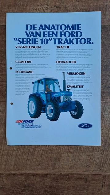 Folder de anatomie van een FORD Serie  10 traktor ,trekker beschikbaar voor biedingen