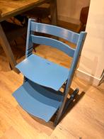Stokke Tripp Trapp stoel petrol blauw, Kinderen en Baby's, Kinderstoelen, Ophalen, Gebruikt, Meegroeistoel, Gordel(s)