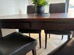 Eettafel zonder stoelen “laatste kans”, Huis en Inrichting, Tafels | Eettafels, Ophalen, Stoer landelijk donker, Gebruikt, Teakhout