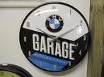wand klok BMW garage metaal, doorsnede 31 cm, Nieuw, Ophalen of Verzenden