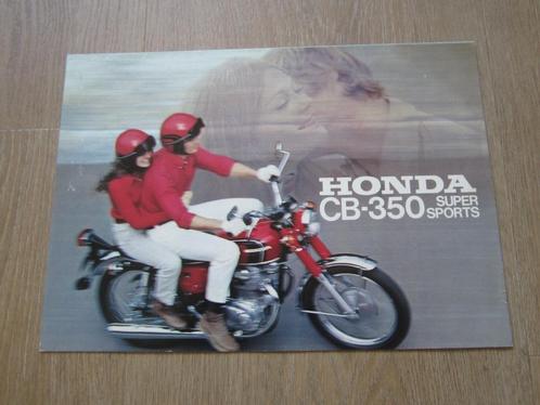 Honda CB350 Super Sports brochure folder 1971, Motoren, Handleidingen en Instructieboekjes, Honda, Ophalen of Verzenden