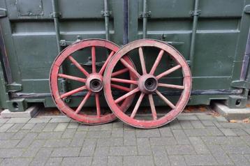 Wagenwiel, karrewiel, set van 2 gelijke wielen. ø80 cm. beschikbaar voor biedingen