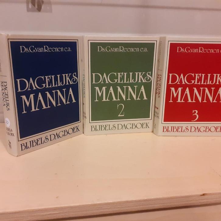 Nr. 70 Ds. G. van Reenen e.a.: Dagelijks manna (3 delen), Boeken, Godsdienst en Theologie, Gelezen, Christendom | Protestants