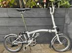 Brompton M3L vouwwfiets C Line-equivalent in lichtgrijs, Ophalen of Verzenden, Zo goed als nieuw, 16 tot 18 inch, Brompton