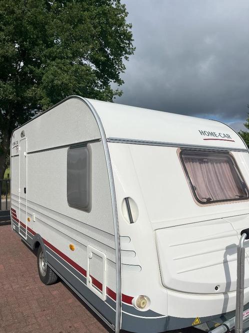 Mooie Home-Car Racer 39 Frans lengtebed, Caravans en Kamperen, Caravans, Bedrijf, tot en met 4, 750 - 1000 kg, Treinzit, Home-car