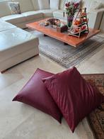 Grote zit(sier)kussens bordeau rood 60x60cm met rits  ZGAN, Ophalen of Verzenden, Zo goed als nieuw, Rood, Vierkant