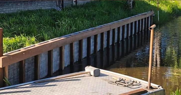 Duurzame walbeschoeiing, Tuin en Terras, Palen, Balken en Planken, Nieuw, Palen, Minder dan 180 cm, Hardhout, Ophalen