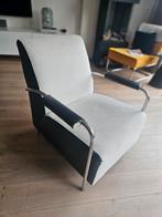 Comfortabele fauteuil met boucle bekleding: MOET WEG, Huis en Inrichting, Fauteuils, Gebruikt, 75 tot 100 cm, Ophalen of Verzenden