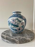 Grote Vintage Chinese stijl vaas – handbeschilderd porselein, Ophalen of Verzenden