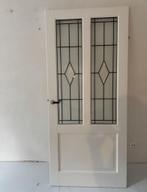 Glas in lood binnendeur, Ophalen, 80 tot 100 cm, Binnendeur, 200 tot 215 cm