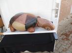 Vintage Patchwork Lederen Schildpad jaren 60