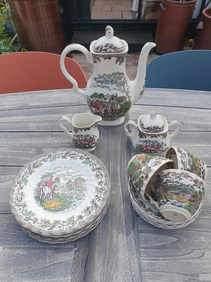 Myotts Country Life Engels Servies, Huis en Inrichting, Keuken | Servies, Gebruikt, Compleet servies, Overige stijlen, Aardewerk