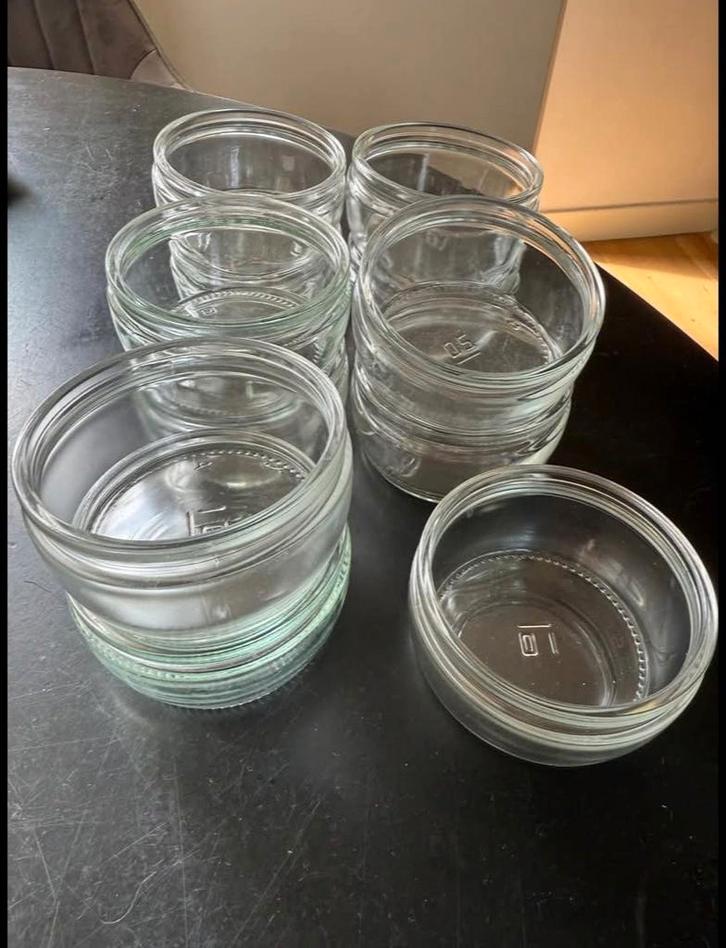 Glazen schaaltjes, Huis en Inrichting, Woonaccessoires | Schalen en Manden, Zo goed als nieuw, Schaal, Rond, Glas, Ophalen of Verzenden