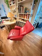 Montel Relaxfauteuil - Rundleer, Draaipoot, Huis en Inrichting, Fauteuils, Ophalen of Verzenden, Gebruikt, Leer, 75 tot 100 cm