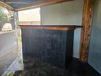 Houten bar, bartafel, eiken blad, Huis en Inrichting, Barren, Ophalen, Zo goed als nieuw