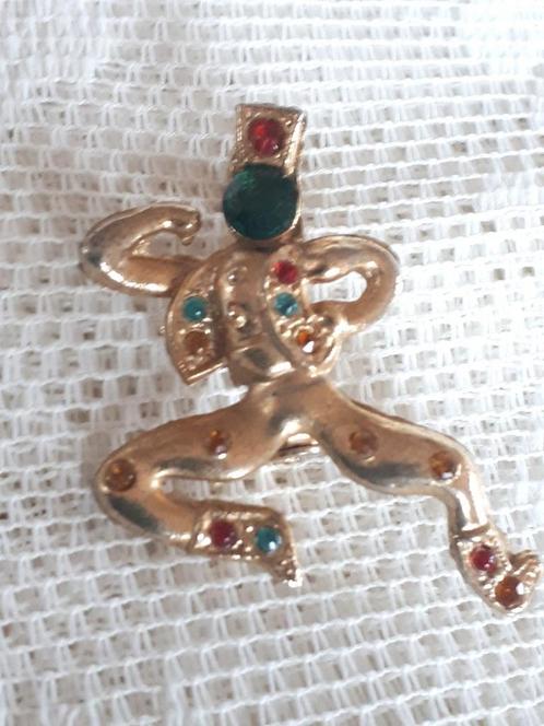 Potmetal Jaren '30-'40 Broche, Danser. GRATIS Verzending., Sieraden, Tassen en Uiterlijk, Antieke sieraden, Broche, Overige materialen