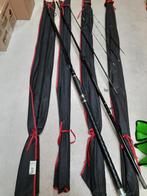 Partij van 5 nieuwe feederhengels. 3 90m 30 tot 80 gram, Werphengel, Nieuw, Ophalen of Verzenden, Nvt@nvt.com